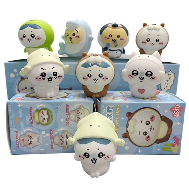 Marine Aquarium Kit - Caja de 8 Figuras Sorpresa Kawaii