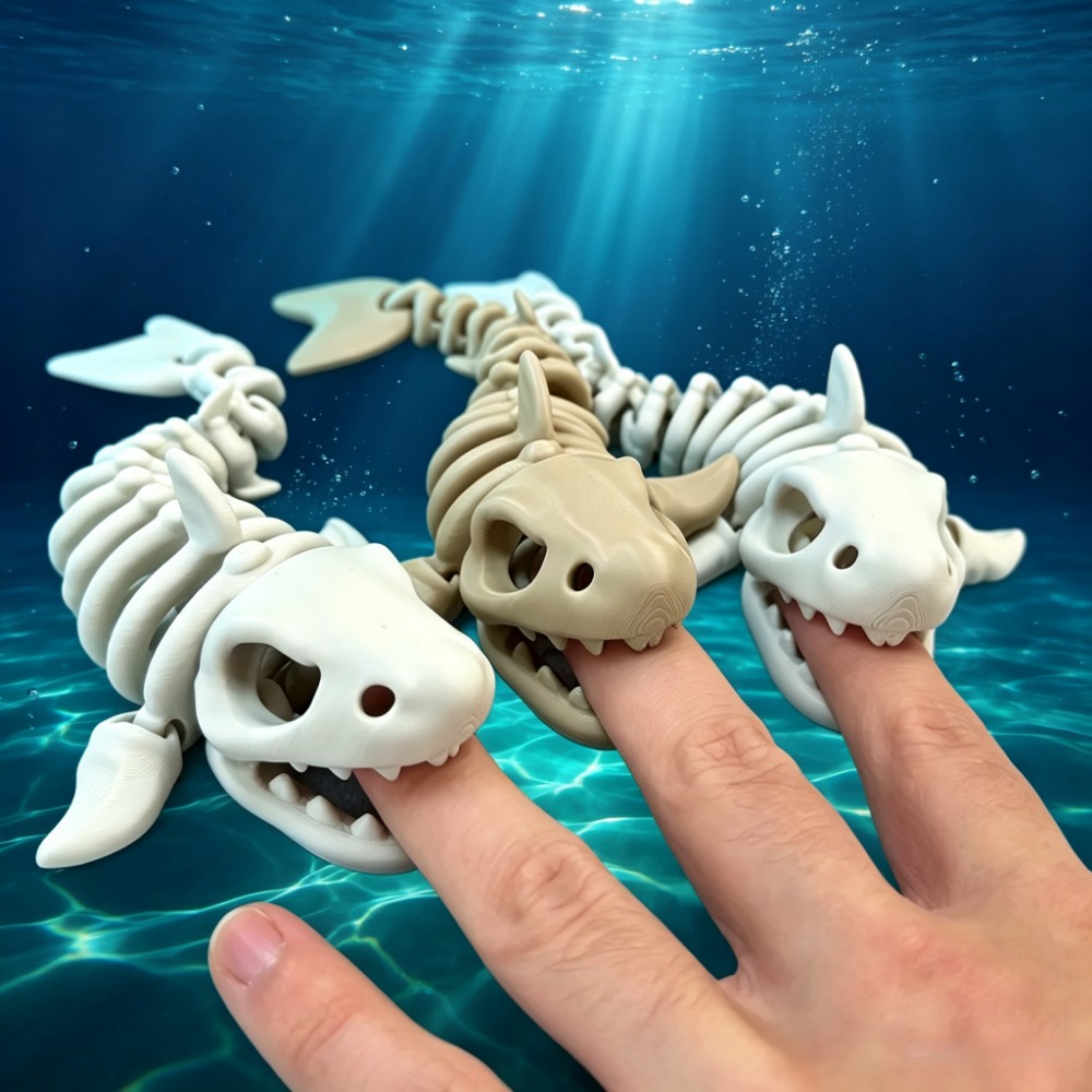 Marine Aquarium Aquascape - Esqueleto de Tiburón Decorativo para Acuario,