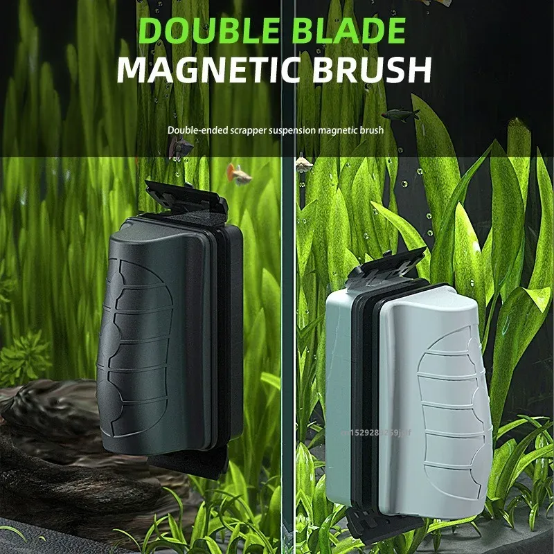 Marine Aquarium Glass Cleaner - Cepillos Magnéticos Pequeños para Acuarios, Limpiador