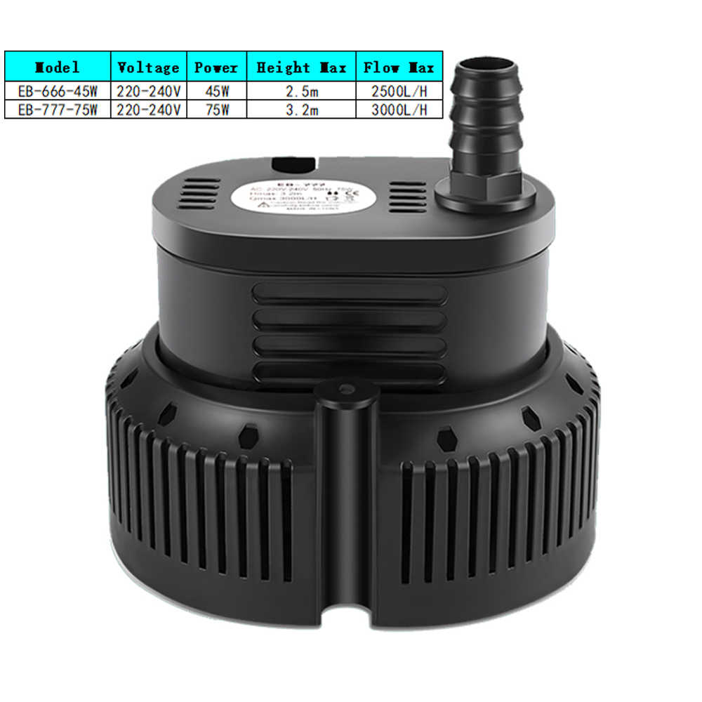 Marine Aquarium Temperature - Bomba de agua sumergible de 45/75W,