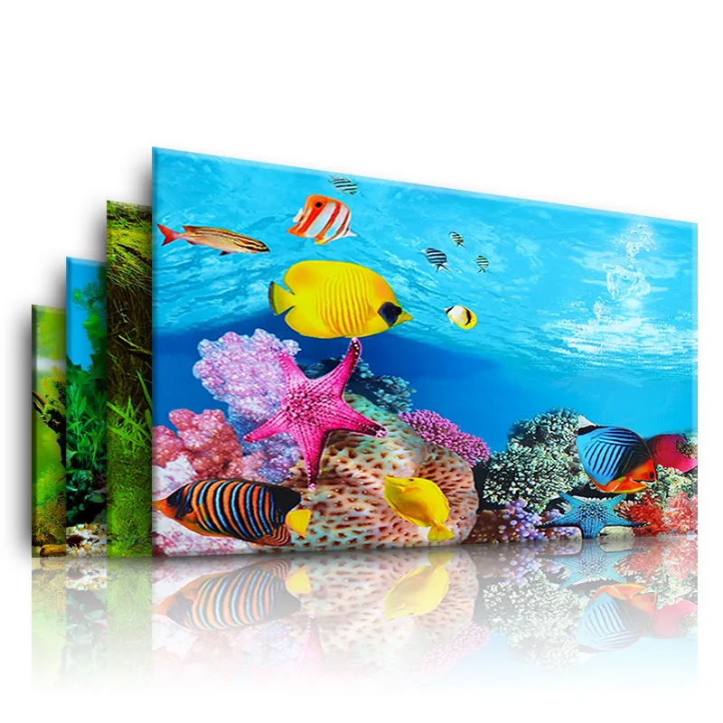Fondo para acuario, pegatina 3 - Marine Aquarium Aquascape reseña y precio