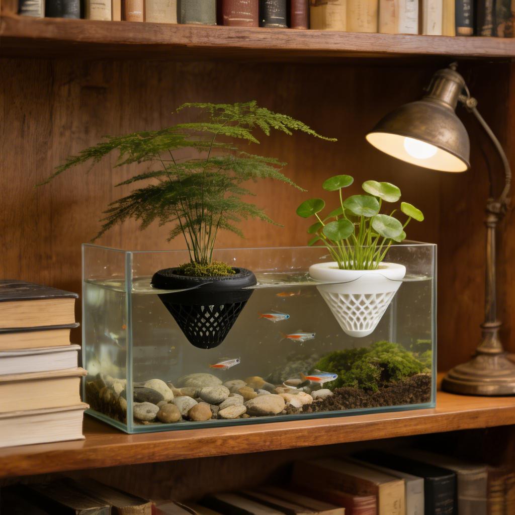 Soporte flotante para plantas  - Marine Aquarium Aquascape reseña y precio