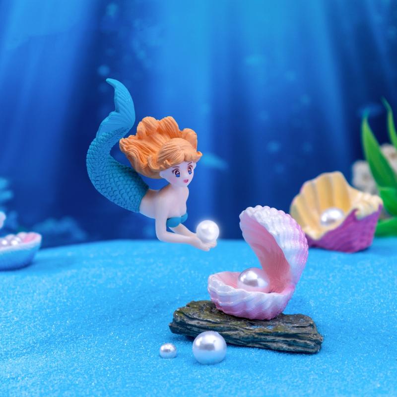 4 Piezas de Adornos de Sirena  - Marine Aquarium Aquascape reseña y precio
