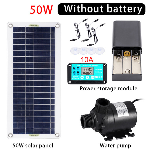 Bomba de Agua Solar de 50W con - Marine Aquarium Kit reseña y precio